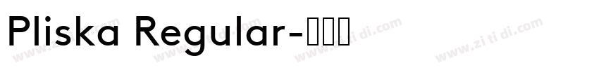 Pliska Regular字体转换